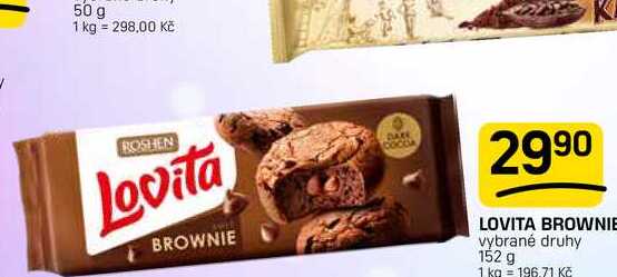LOVITA BROWNIE vybrané druhy 152 g