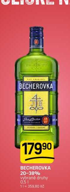 BECHEROVKA 20-38% vybrané druhy 0,5l