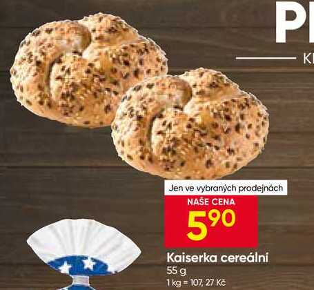 Kaiserka cereální 55g, vybrané druhy