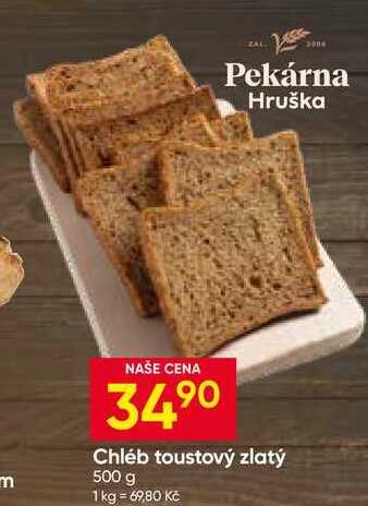 Chléb toustový zlatý 500 g 
