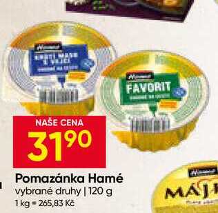Pomazánka Hamé vybrané druhy 120 g