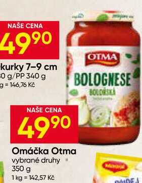 Omáčka Otma vybrané druhy 350 g 