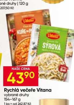 Vitana Rychlá večeře vybrané druhy 154-167 g 