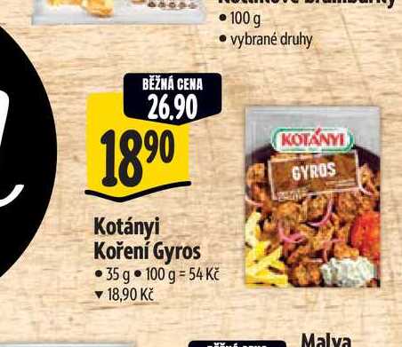  Kotányi Koření Gyros  35 g  
