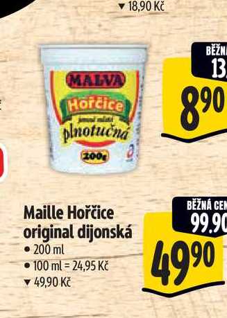  Maille Hořčice original dijonská 200 ml 