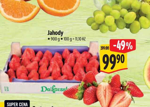  Jahody 900 g  