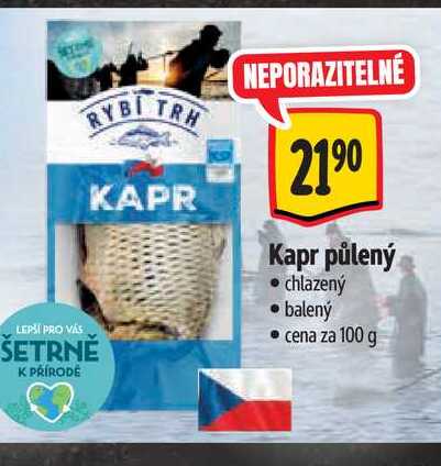  Kapr půlený chlazený 100 g 