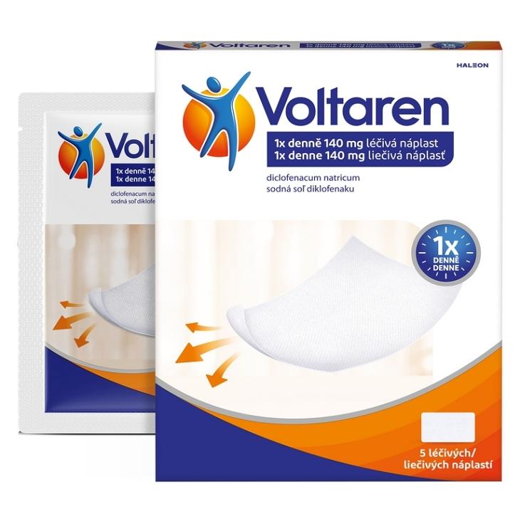 Voltaren 140 mg léčivá náplast 5 náplastí