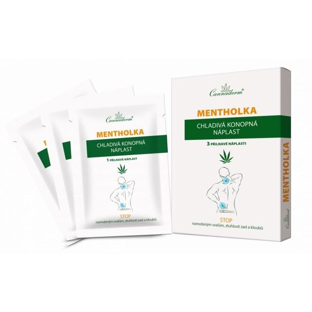 Cannaderm Mentholka chladivá konopná náplast 3ks
