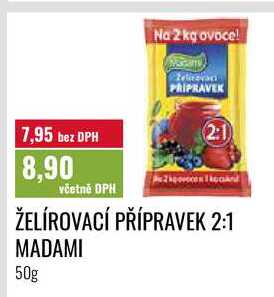 ŽELÍROVACÍ PŘÍPRAVEK 2:1 MADAMI 50g 