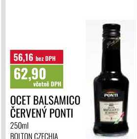 OCET BALSAMICO ČERVENÝ PONTI 250ml 
