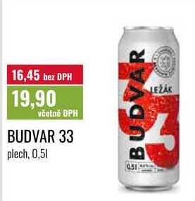 BUDVAR 33 0,5l