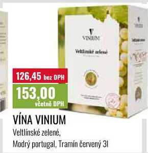 VÍNA VINIUM 3l