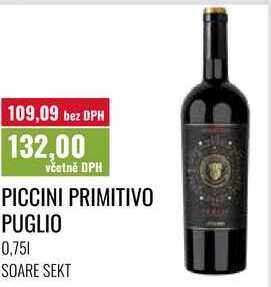 PICCINI PRIMITIVO PUGLIO 0,75l