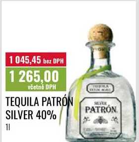 TEQUILA PATRÓN SILVER 40% 1l