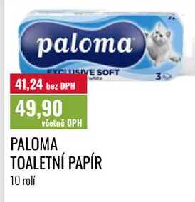 PALOMA TOALETNÍ PAPÍR 10 rolí 