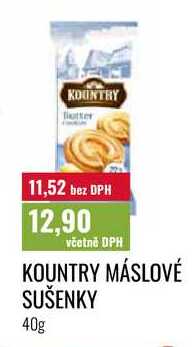 KOUNTRY MÁSLOVÉ SUŠENKY 40g 