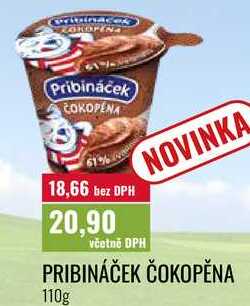 PRIBINÁČEK ČOKOPĚNA 110g 