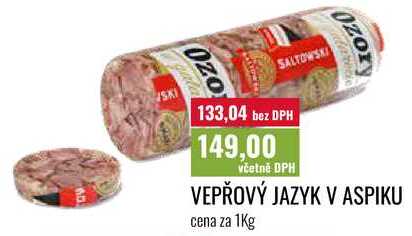 VEPŘOVÝ JAZYK V ASPIKU cena za 1Kg 