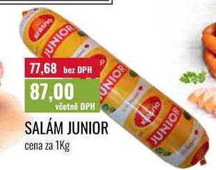 SALÁM JUNIOR cena za 1Kg 