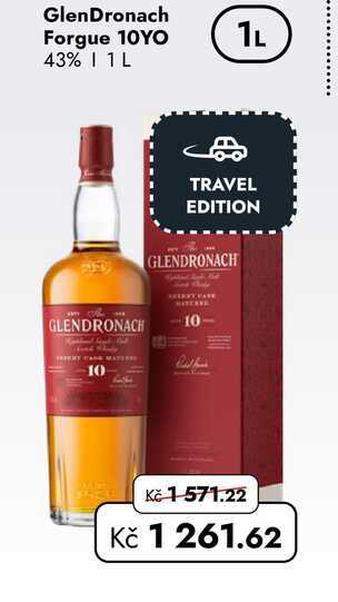 GlenDronach Forgue 10YO 43% 1 L  