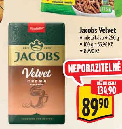   Jacobs Velvet mletá káva 250 g 