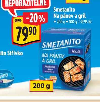   Smetanito Na pánev a gril  200 g  