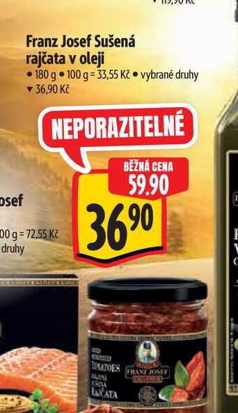  Franz Josef Sušená rajčata v oleji 180 g  