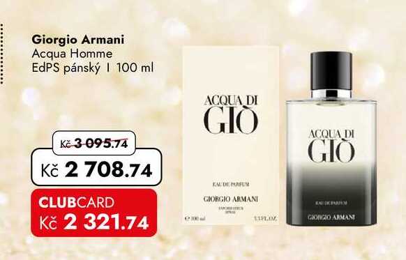 Giorgio Armani Acqua Homme EdPS pánský 100 ml  