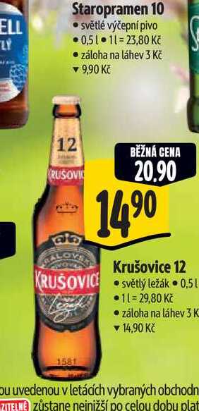   Krušovice 12  0,5 l