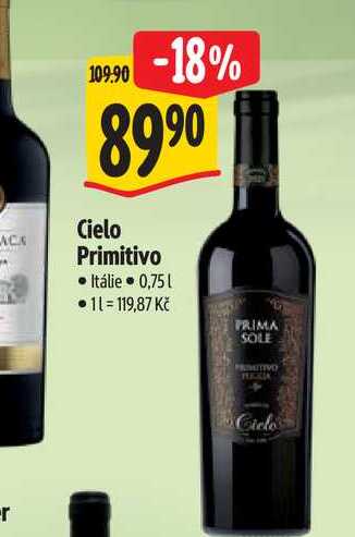   Cielo Primitivo 0,75 l