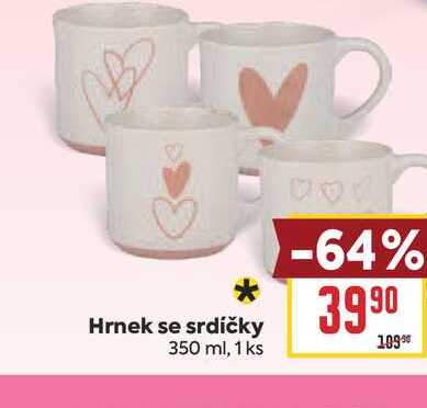Hrnek se srdíčky 350 ml, 1 ks