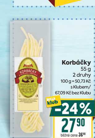 Korbáčky 55 g 