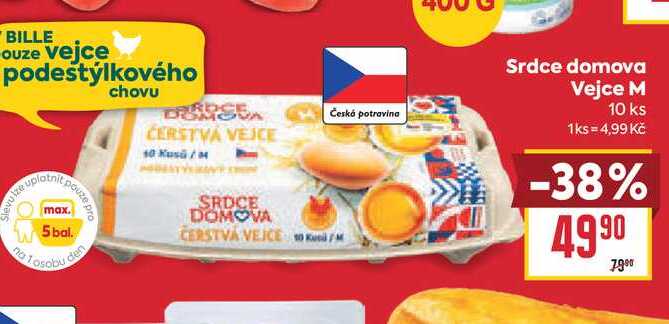 Srdce domova Vejce M 10 ks