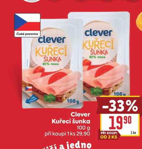 Clever Kuřecí šunka 100 g 