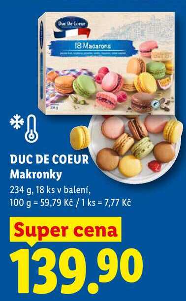 DUC DE COEUR Makronky, 234 g