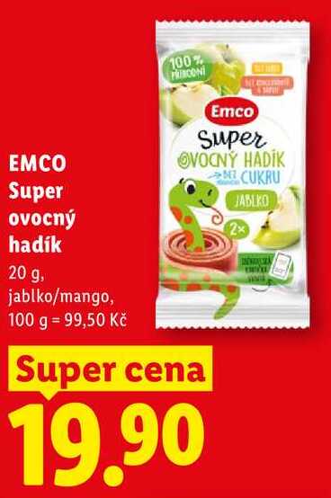 EMCO Super ovocný hadík, 20 g