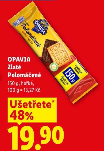 OPAVIA Zlaté Polomáčené, 150 g