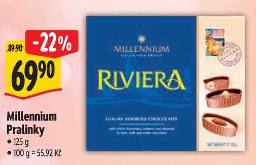 Millennium Pralinky, 125 g  