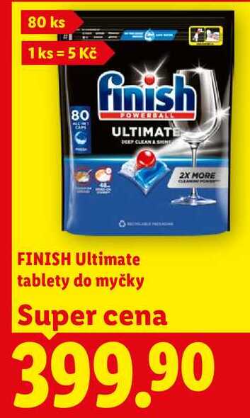 FINISH Ultimate tablety do myčky, 80 ks