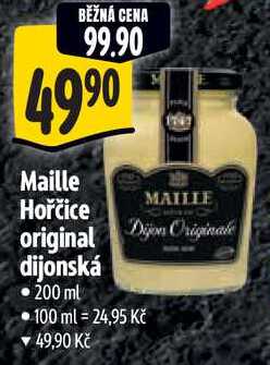 Maille Hořčice original dijonská, 200 ml 