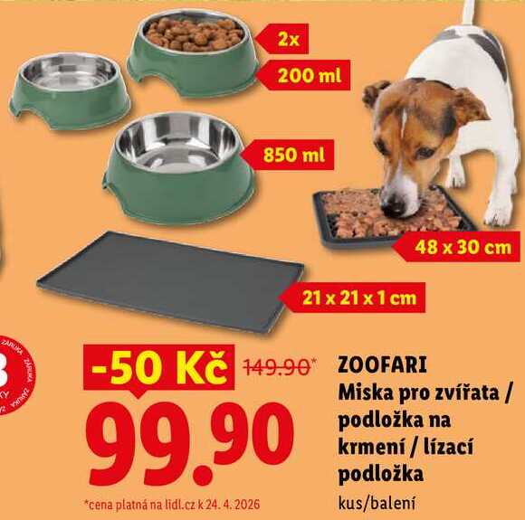 ZOOFARI Miska pro zvířata/podložka na krmení/lízací podložka 