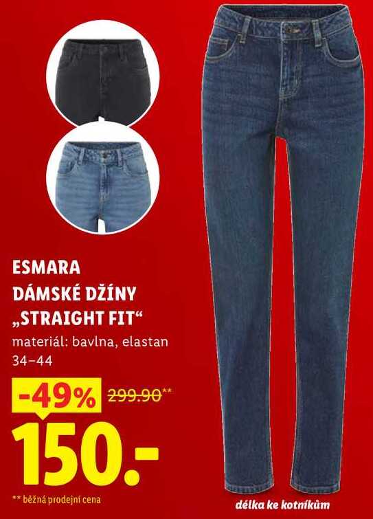 ESMARA DÁMSKÉ DŽÍNY ,,STRAIGHT FIT"