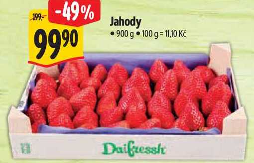 Jahody, 900 g  