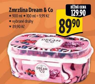Zmrzlina Dream & Co, 900 ml 