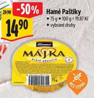 Hamé Paštiky, 75 g