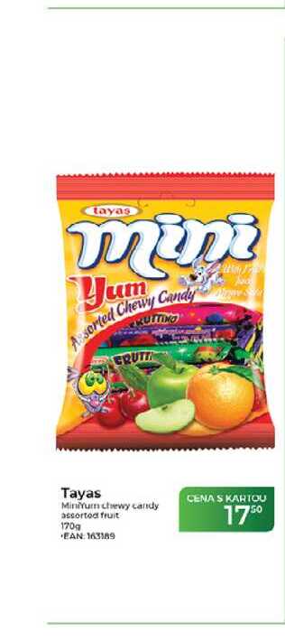 Tayas Minimum chewy candy assorted fruit 170g 