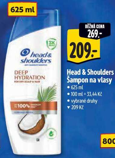 Head & Shoulders Šampon na vlasy, 625 ml 