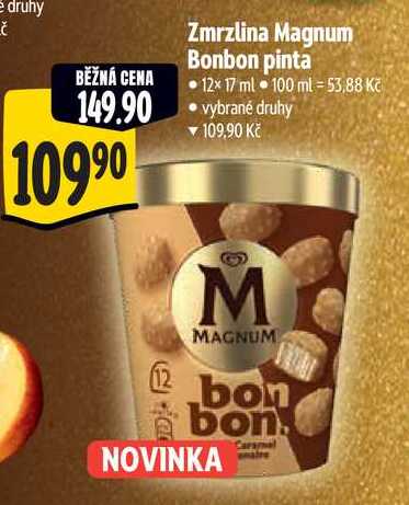 Zmrzlina Magnum Bonbon pinta, 12x 17ml 