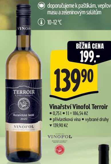 Vinařství Vinofol Terroir, 0,75 l